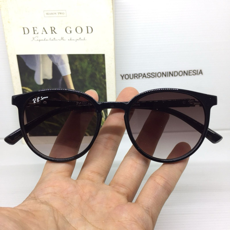 PM506 Kacamata Hitam Sunglasses Model Oval Kacamata Gaya Cowok Cewek