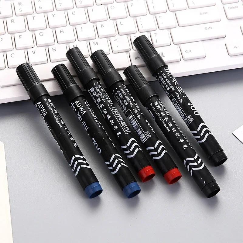 

Large Capacity Black Red Blue Plastic Oily Waterproof Permanent Marker Pen