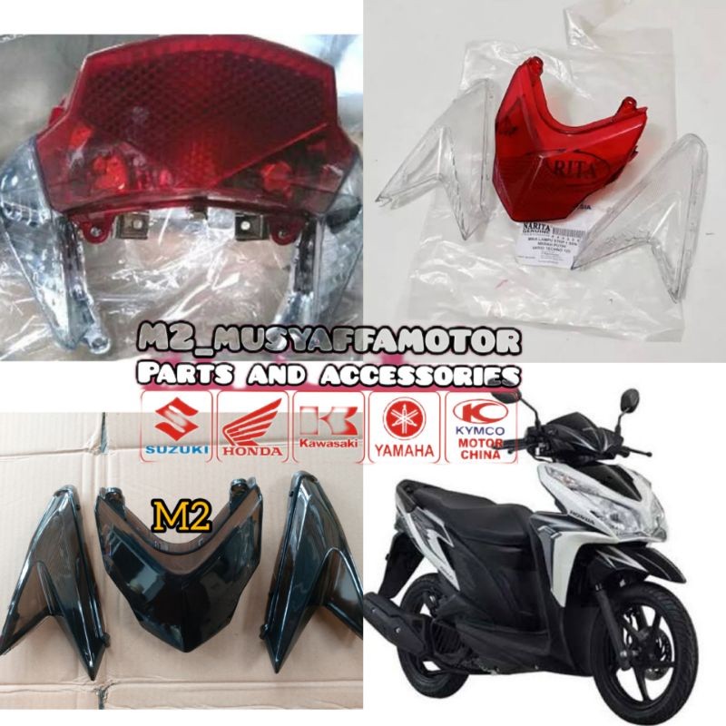 Reflektor Mika Lampu Belakang Vario Techno Tecno 125 Old Mika Lampu Rem Belakang Vario 125 Fi Old Mi
