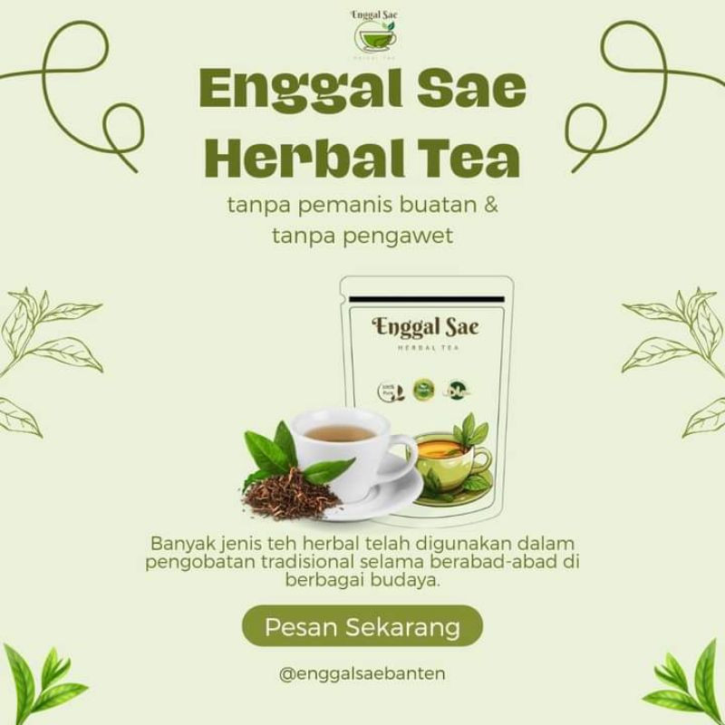 

teh enggal sae herbal tea tubruk , teh kolesterol untuk kesehatan original 100%