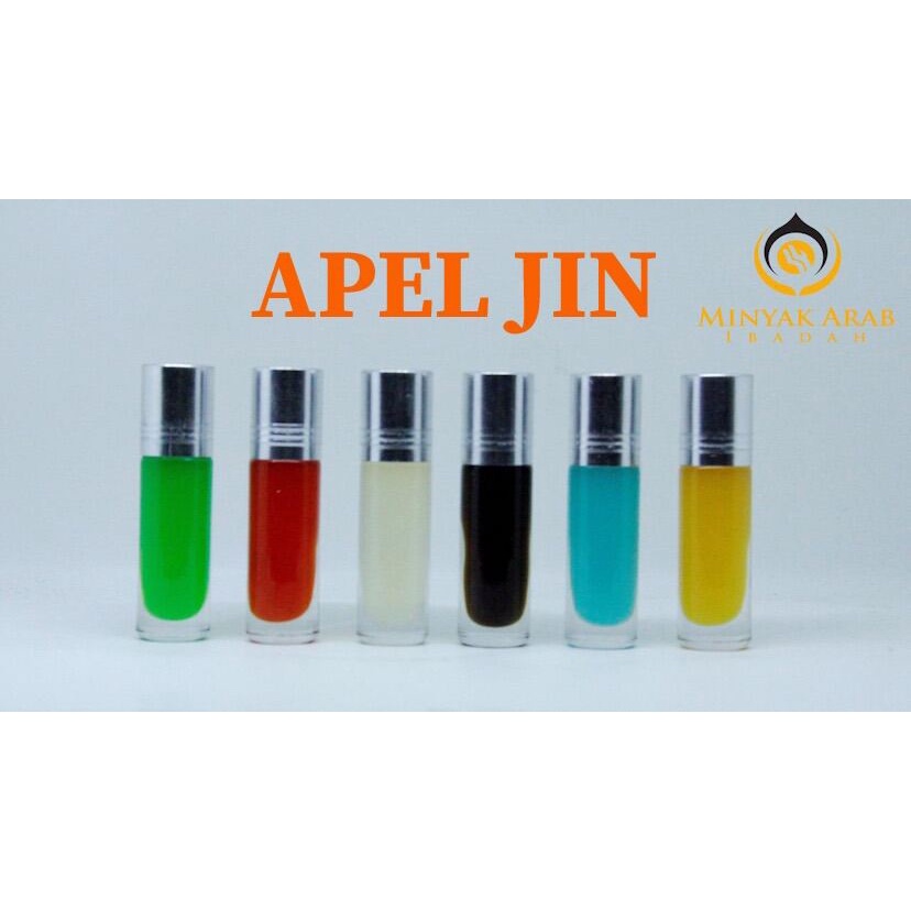 Minyak APEL JIN HIJAU MERAH PUTIH HITAM 6 12 ML Asli Arab Ibadah Murni Kental Super Bibit Biang Parf