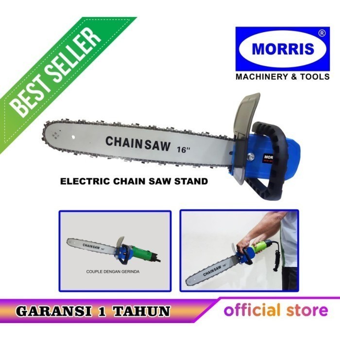 MESIN GERGAJI KAYU PORTABLE MORRIS16'' / MINI CHAIN SAW