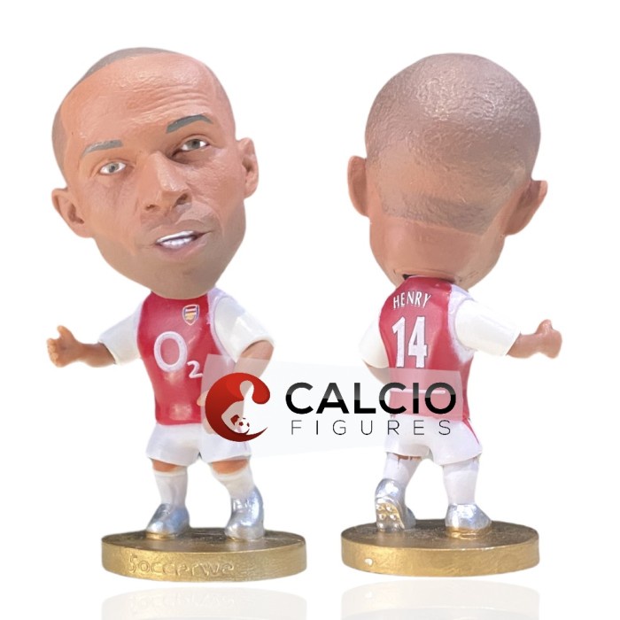 ARSENAL - Thierry Henry | Soccerwe Kodoto Action Figure Pemain Bola - Merah