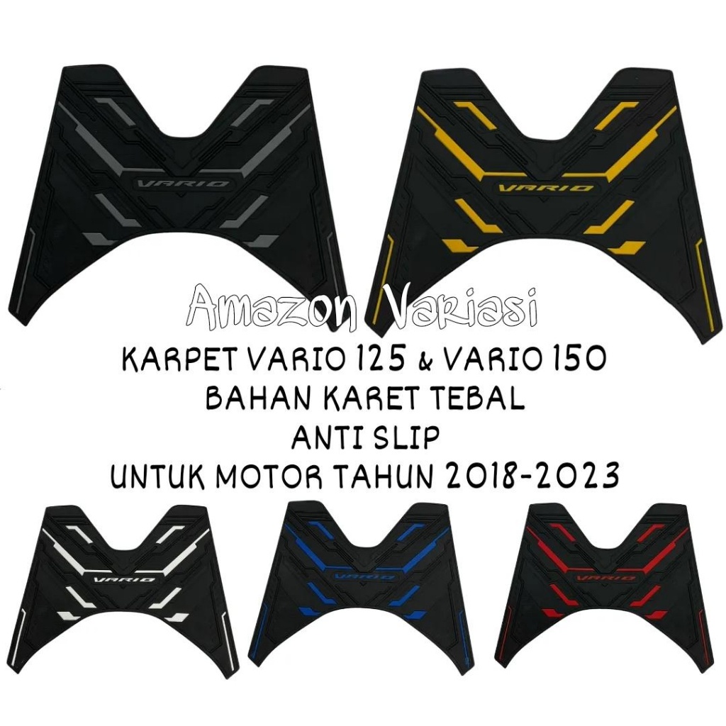 NEW IMPORT ALAS KAKI VARIO 125 VARIO 150 NEW TERBARU TAHUN 2018 -2023 KARPET KESET MOTOR HONDA VARIO