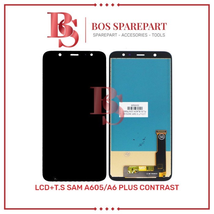 LCD TOUCHSCREEN SAMSUNG A605 A6 PLUS CONTRAST - KING STAR G.LEM, Hitam - INCELL, Hitam