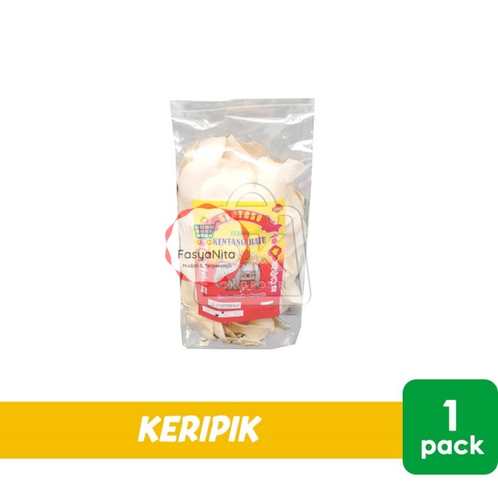 

Keripik Kripik Kentang Batu SANTOSO Gurih Renyah (1 Pack) - FasyAnita Mart Denpasar