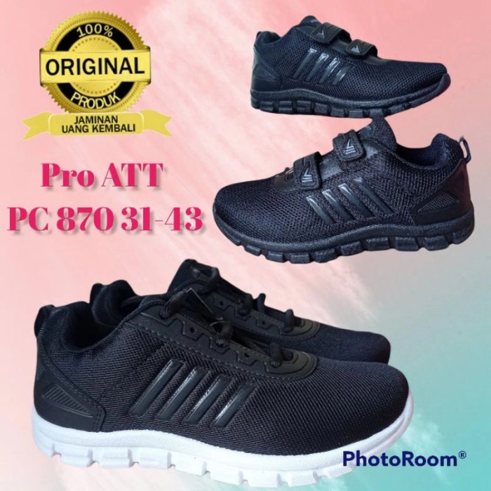 Sepatu Sekolah Pro ATT PC 870 V PC 870M V - Hitam, 31