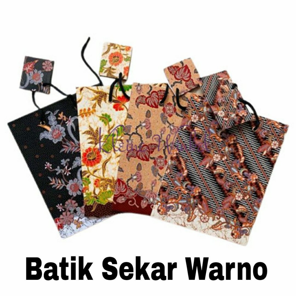 

Paper Bag Glossy Batik KIKY Kecil 23x18 cm Goodie Bag Tas Tali isi 10