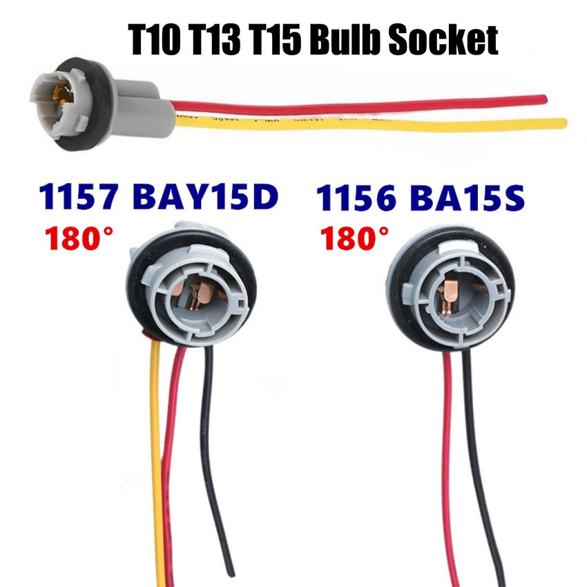 SOCKET/SOKET LAMPU Sen Sein Mobil Fitting Bohlam Rem Sen 1156 / 1157 / T10 / T13 / T15 - Adapter