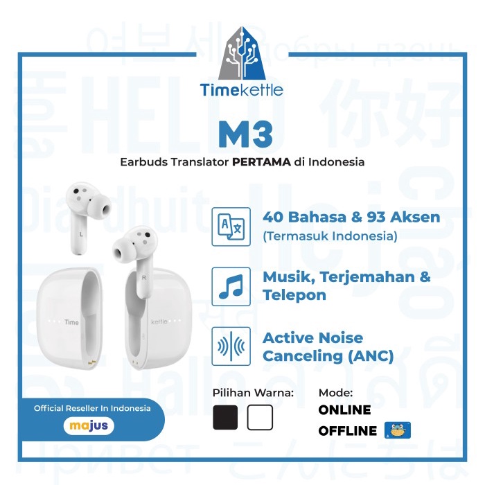 Timekettle M3 Translator - Putih,