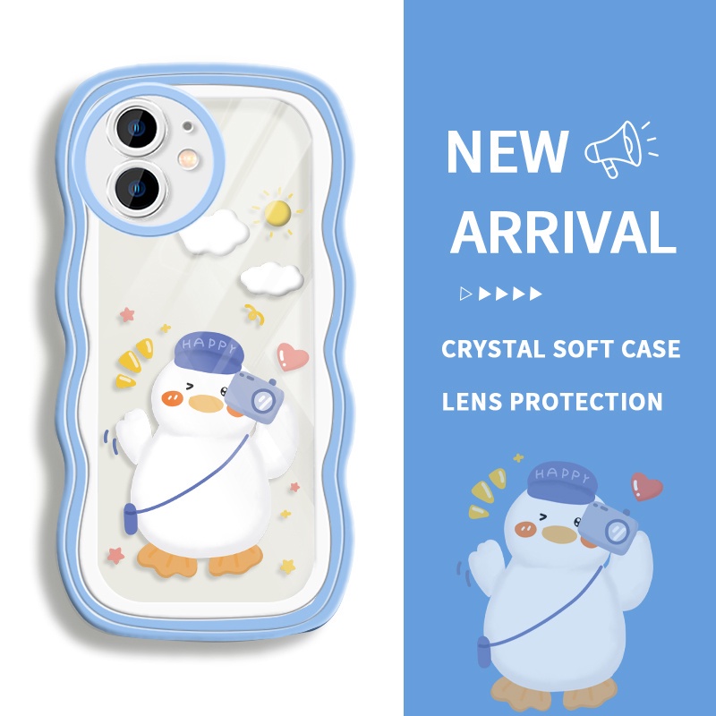 Case for iPhone 11 11 Pro 11 Pro Max 12 12 Pro 12 Pro Max 12 mini Bebek Kartun Lucu Memotret Bebek S