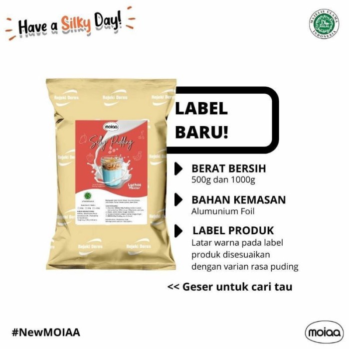 

Termurah [ Best Seller ] Moiaa Silky Pudding 1 KG