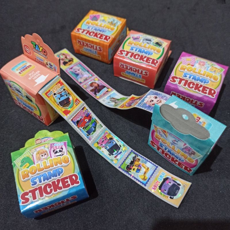 

Rolling Stamp Sticker Stiker Rolling Karakter Stiker Tempel Anak