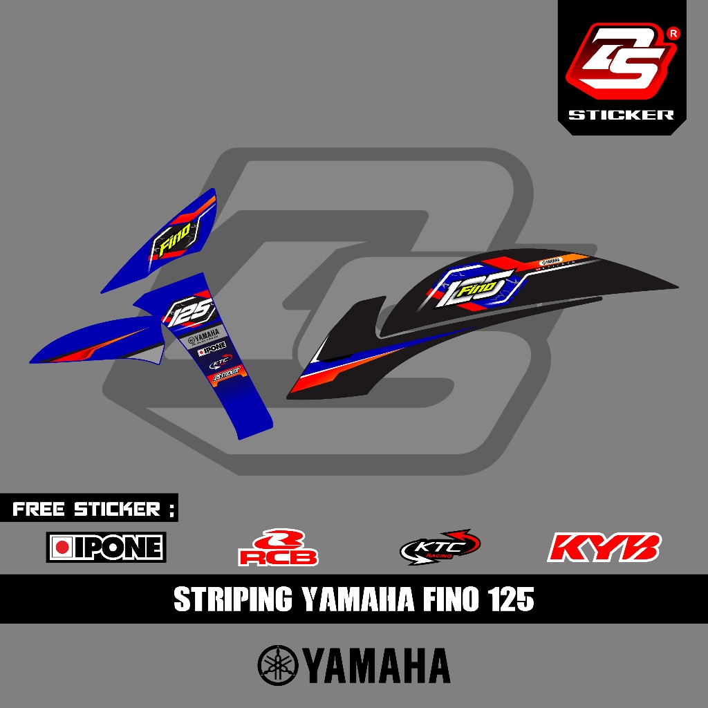 Stiker Fino FI 125 Decal Striping Fino FI 125 Premium Racing DS0003