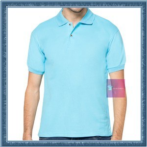 POLO POLOS BIRU MUDA / KAOS KERAH POLOS BIRU MUDA / SHIRT PRIA / POLO SHIRT