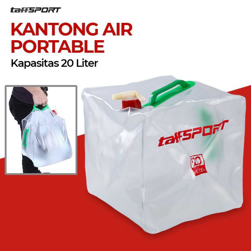 (COD) Taffsport Kantong air 20 liter - Water tank - jerigen lipat 20 liter