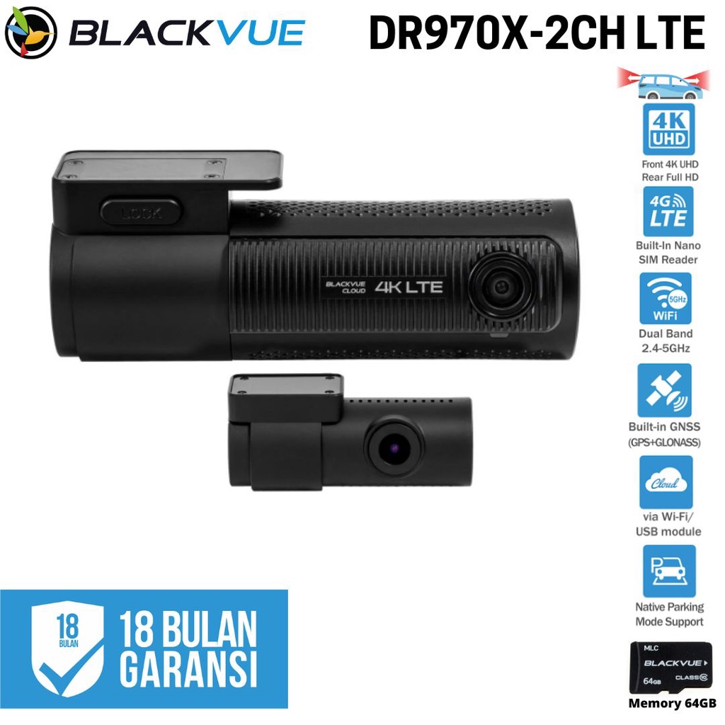 Blackvue DR970X-2CH LTE 4K UHD Cloud Dashcam Dash Cam