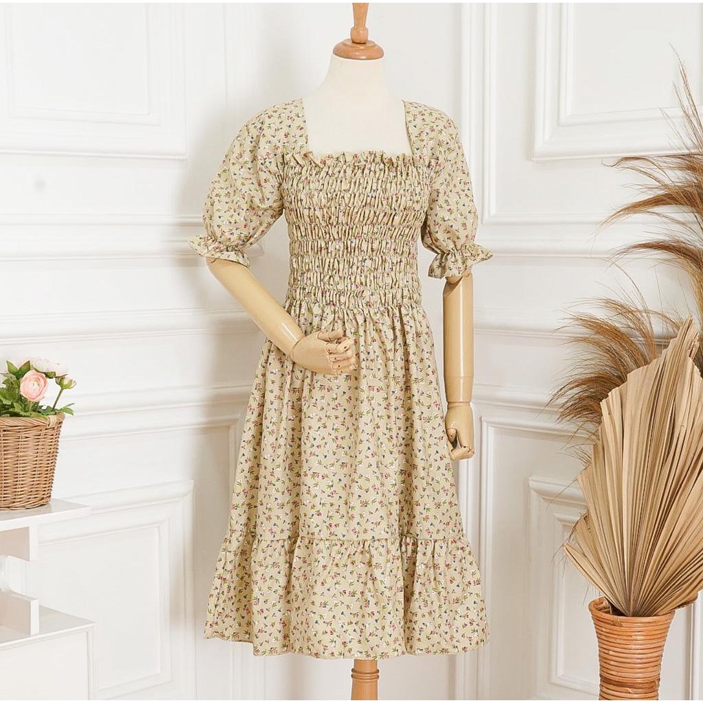 ORTWO - FST 00450 NIORE DRESS / SMOCKED DRESS