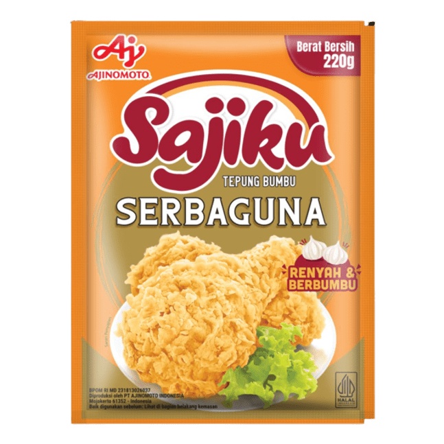 

Sajiku Tepung Bumbu Serba Guna Renyah Isi 220g