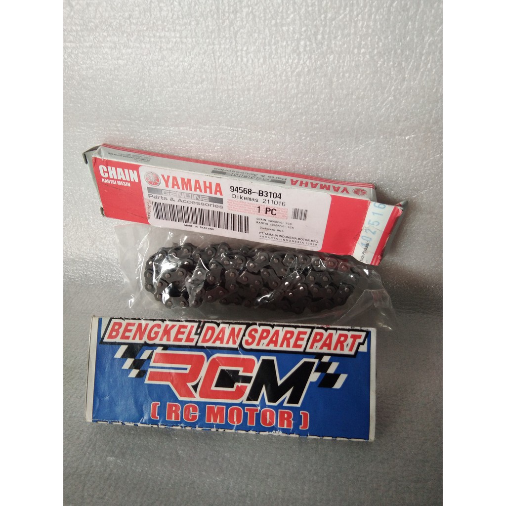 94568-B3104 CHAIN RANTAI RANTE KAMPRAT SCORPIO SCORPIO-Z ORI ORIGINAL YAMAHA YGP ASLI
