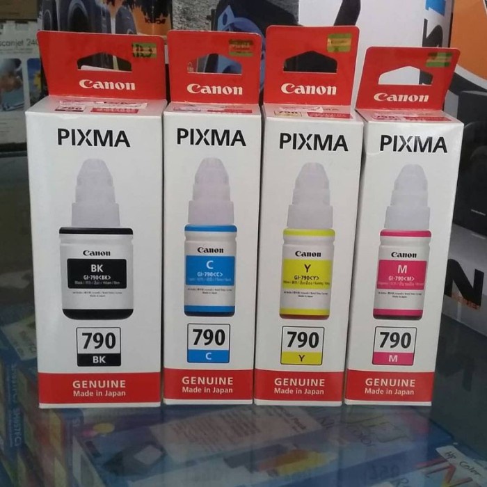 

Best Seller- TINTA CANON Gi-790 ORIGINAL G1010 G2010 G3010 G1000 G2000 BLACK COLOR - Hitam