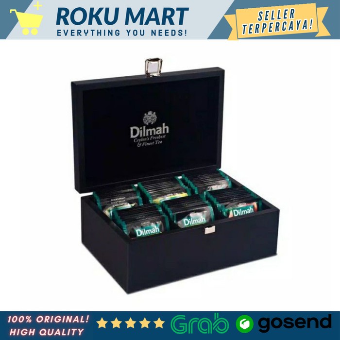 

PROMO DILMAH LUXURY BOX 60 PCS / DILMAH LUXURY TEA BOX PROMO TEH DILMA - BOX HITAM