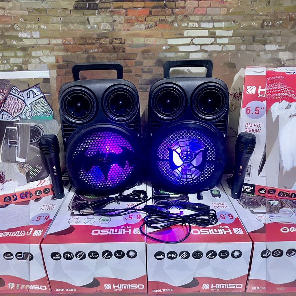 【COD】Speaker Bluetooth Karaoke Besar Super Bass Speaker 339 Series