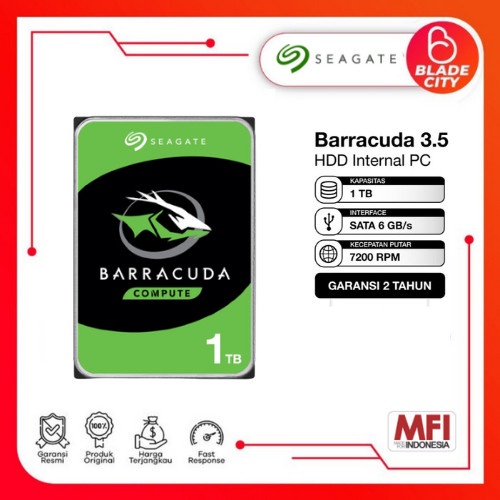 Hardisk Internal 1 Tb PC Seagate Barracuda 3.5 Original