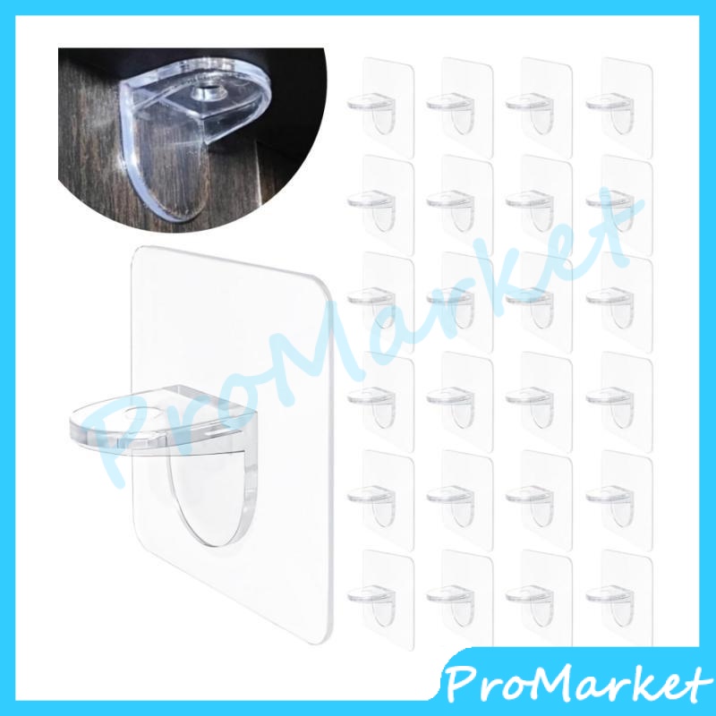 Penyangga Siku L Hook Ambalan Tempel Dinding Penahan Rak Lemari Baju / Ambalan Siku Rak dinding Lema