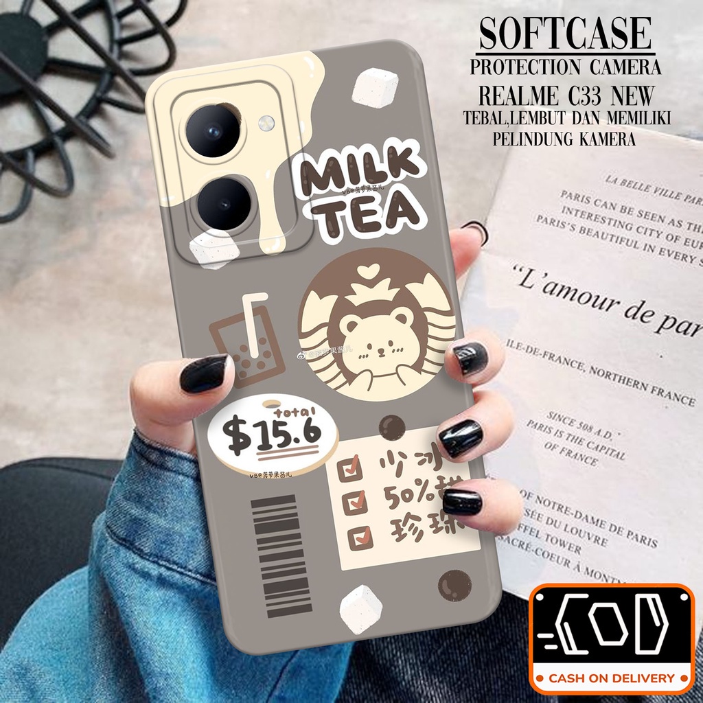 Softcase Silikon Hp Realme C33 Terbaru - Trans Case Casing Hp Realme C33 Terbaru