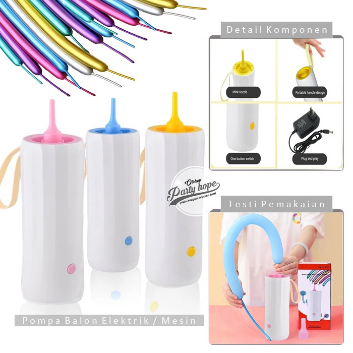 Pompa Balon Elektrik Pentil / Pompa Balon Pentil / Pompa Balon Twist