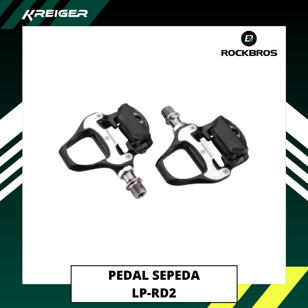 Pedal Sepeda Rockbros LP-RD2 Clipless Cleat Shimano Bearing Sepedah Spedah Pedals Anti Slip Ultralig