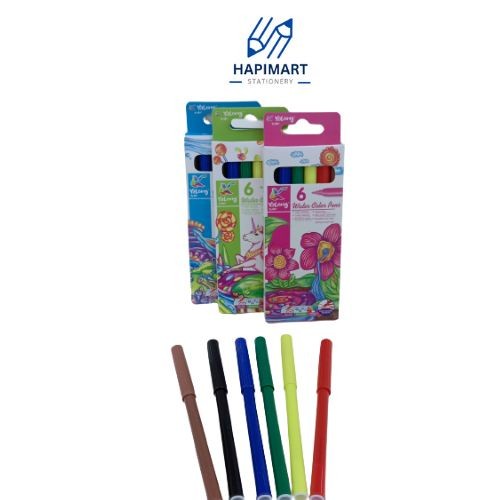 

Spidol 6 Warna/Water Color Pens/Pena Cat Air 6 Warna