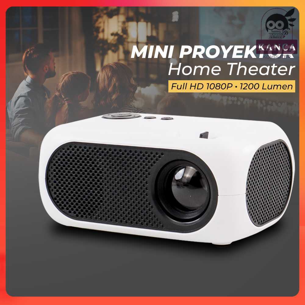 Salange Proyektor Mini LCD Full HD 1080P 1200 Lumens Home Theater - M24