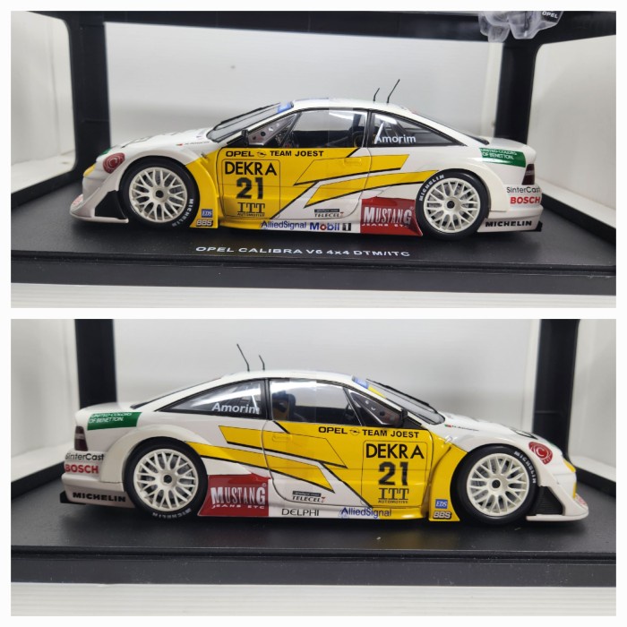 Diecast Miniatur Mobil werk83 opel calibra v6 dtm itc skala 18 werk 83 dekra 1:18