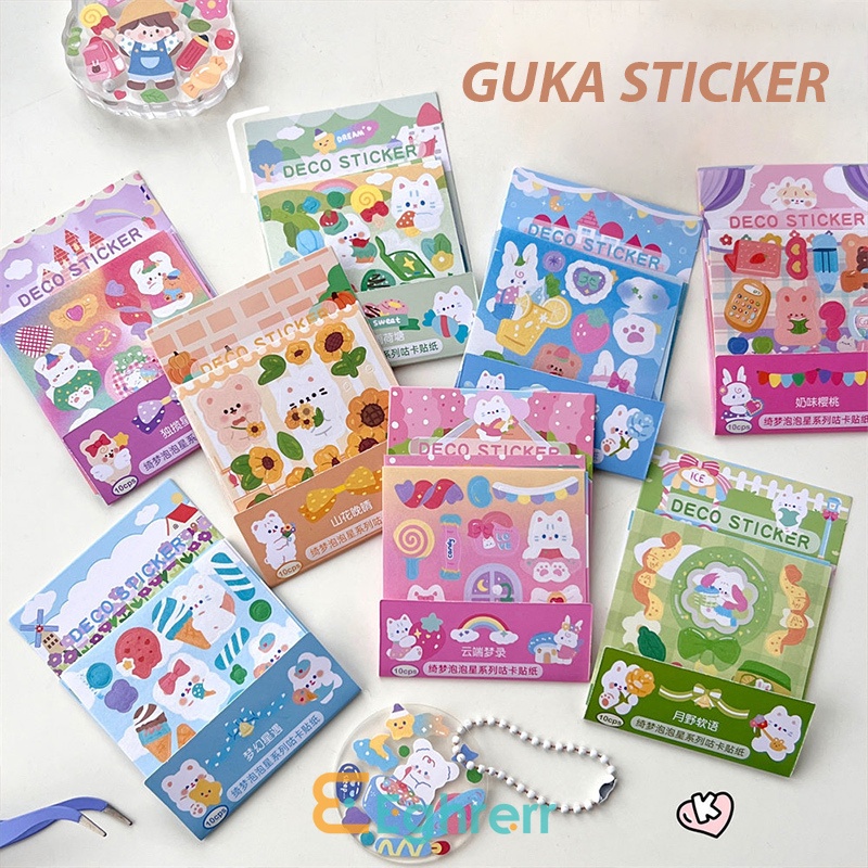 

✨EG Hewan KartunLucu Aesthetic Waterproof Sticker Set Stiker Momo Rainbow Stiker Buku Pegangan Stiker Murah Stiker Warna-WarniSeri Binatang -Eghrerr