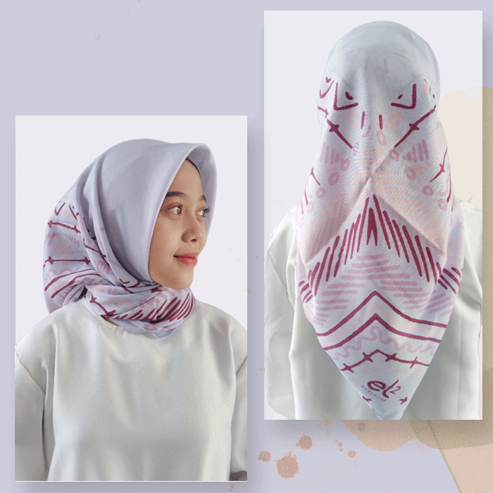 Jilbab Kerudung Segi Empat Paris Motif Khata