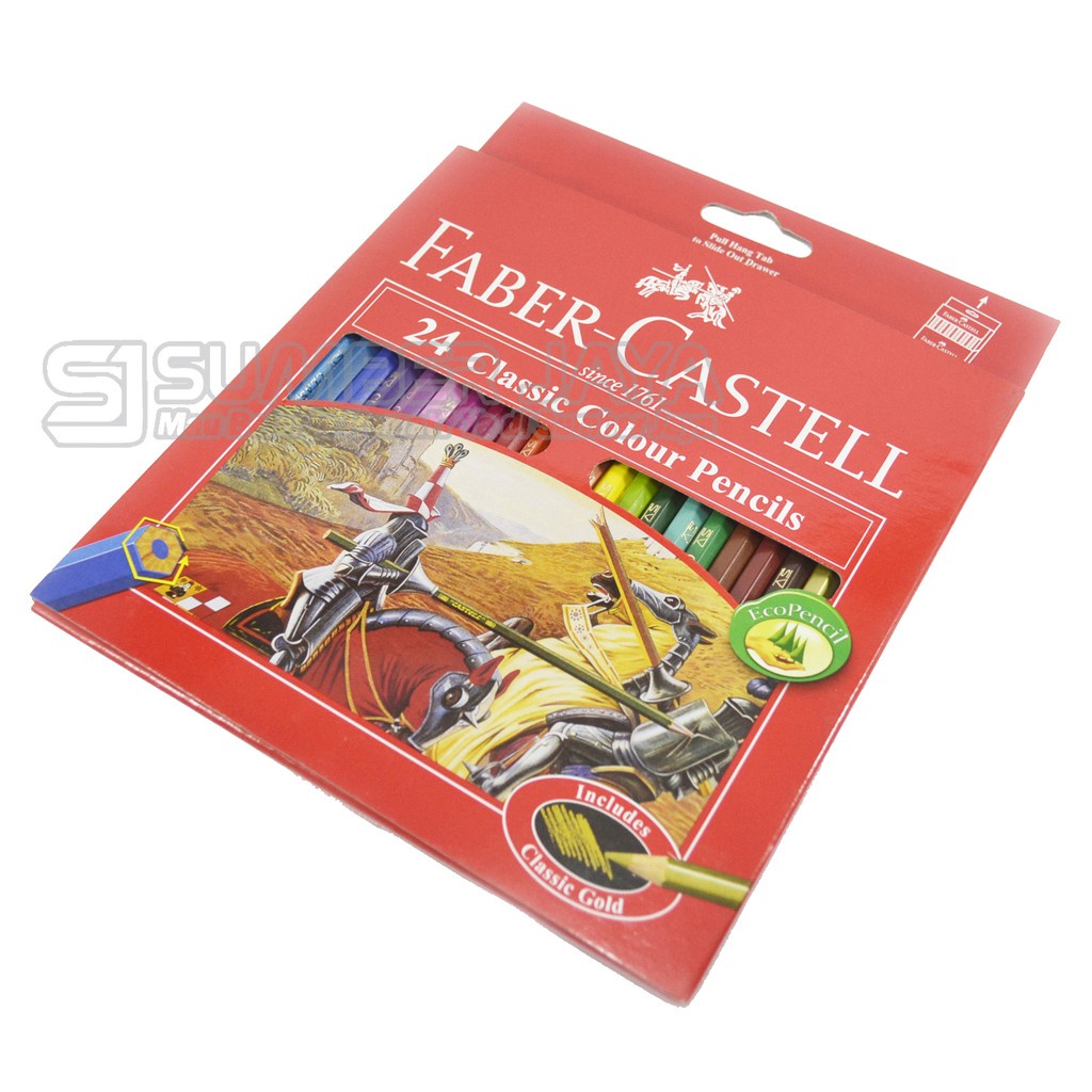 

Alat Melukis Gambar Faber Castell Pensil Warna Classic 24 Warna