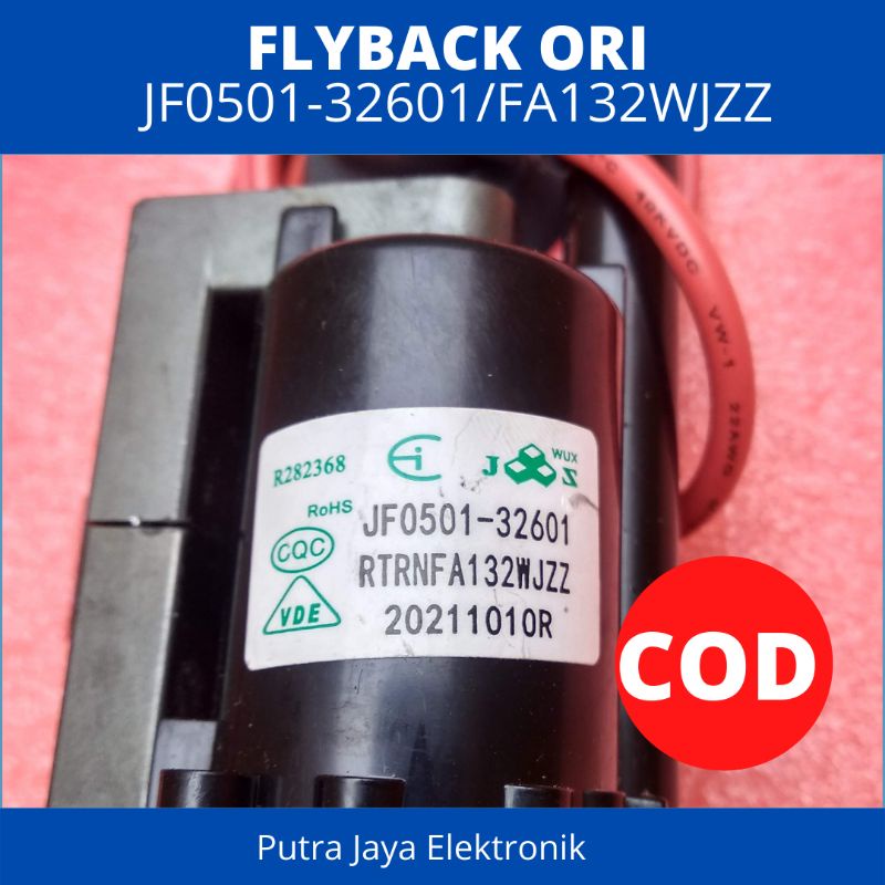 Flyback TV SHARP JF0501 32601 FA132 untuk TV sharp 21 in