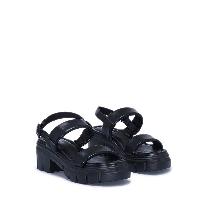 Payless Club Culture Womens Agris Platform Sandals - Black_05