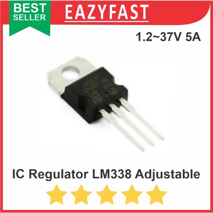 IC Regulator LM338 Adjustable Variable Voltage 5A LM 338 T LM338T DIP