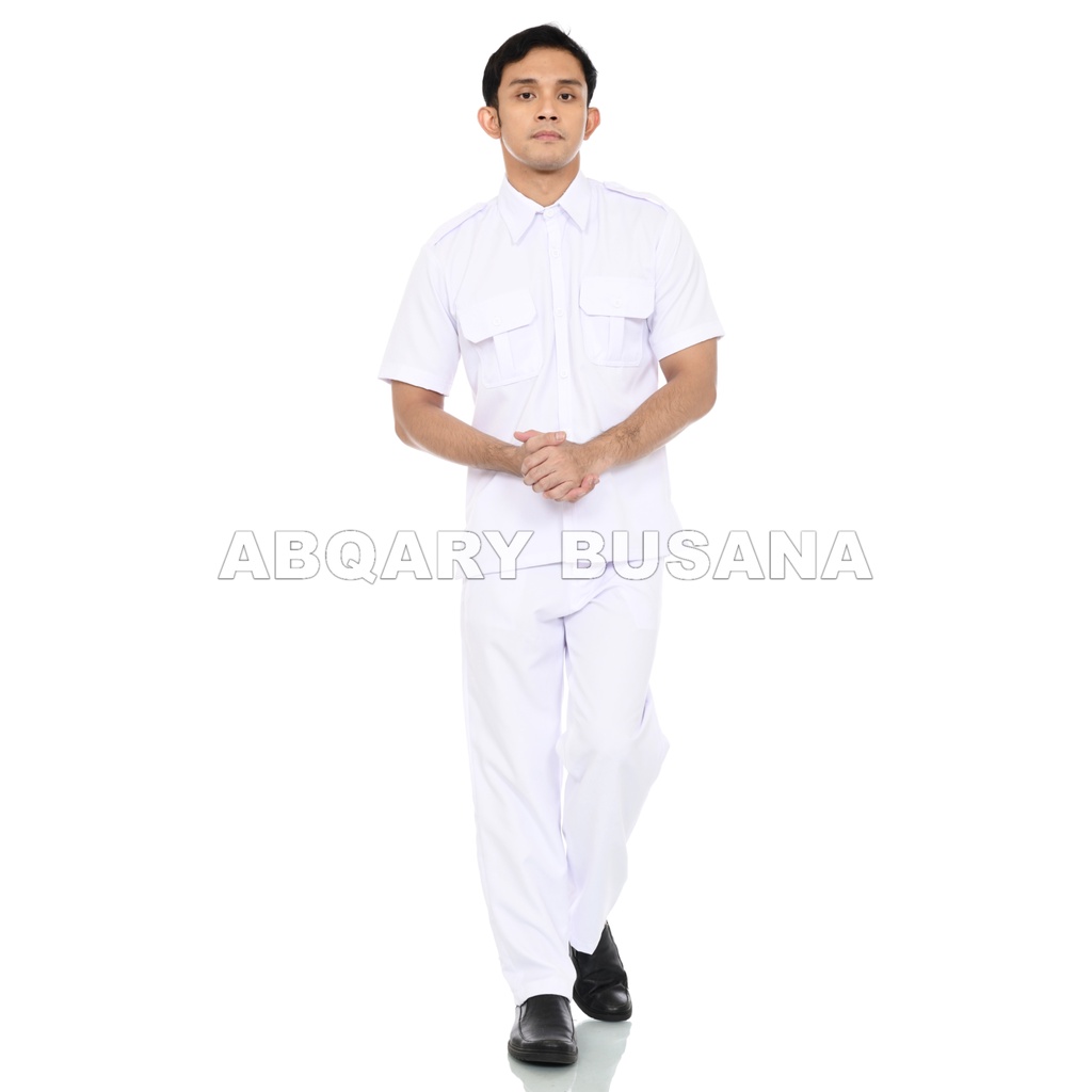 Seragam Dinas Putih Pria Baju Pdh Putih Baju Pdl Putih Pns Pemda Seragam Putih AL Baju Perawat Putih