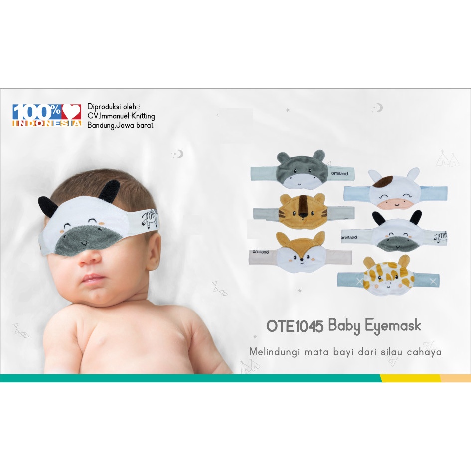 Unik Omiland Eye Mask Baby / Kacamata Bayi Jemur