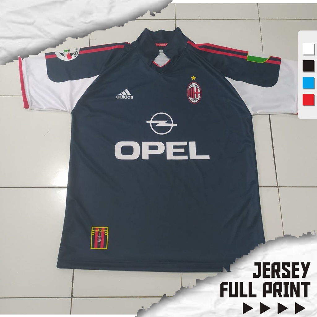 JERSEY AC MILAN 1999 3RD FULL PRINTING