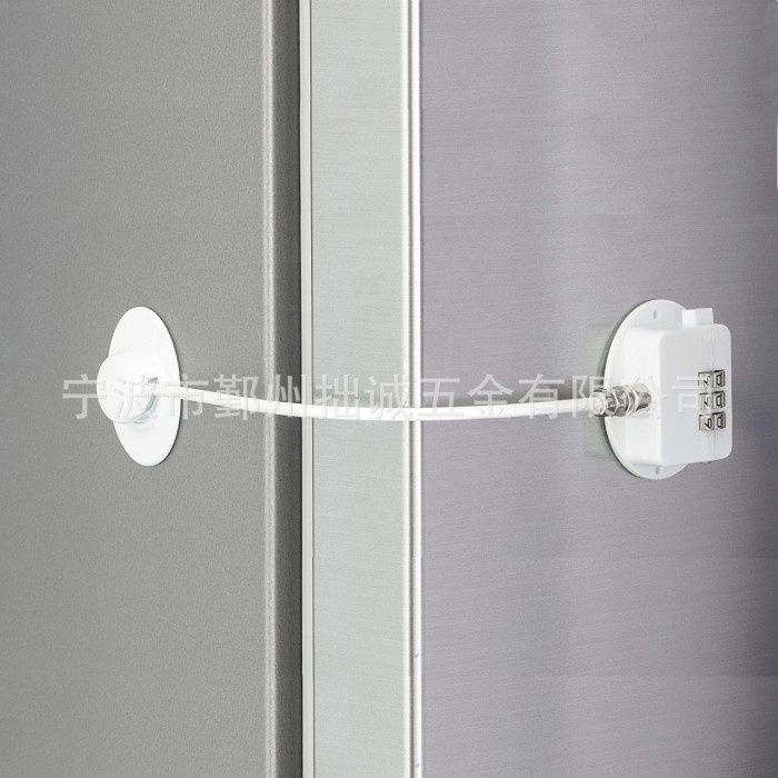 kunci gembok kulkas lemari es kabinet pengaman anak freezer Pin lock - PUTIH OVAL KEY