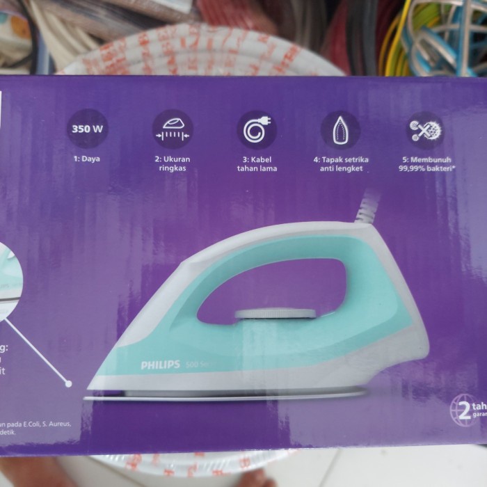 SETRIKA Kering Philips seri 500 Dry GOSOKAN PHILIPS strika listrik DT