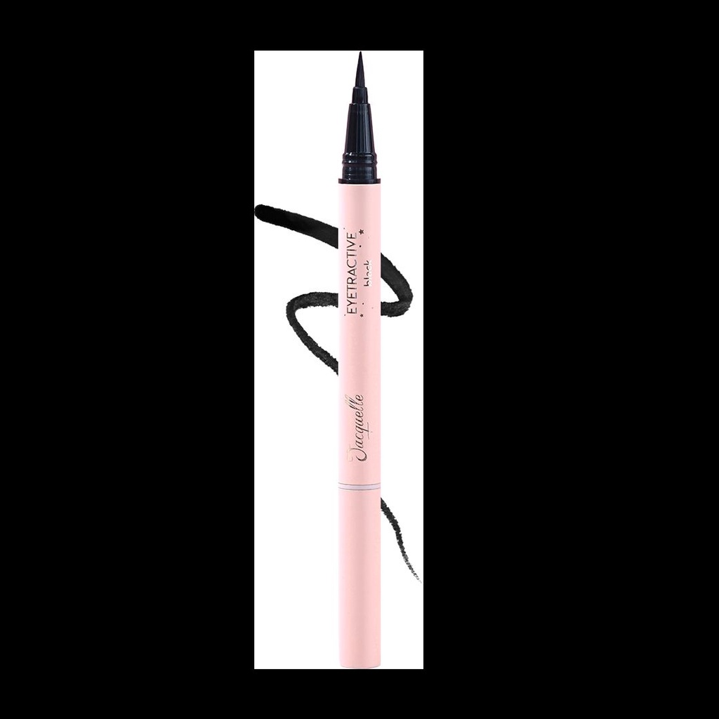 Jacquelle Eyetractive (Double-Tip Eyeliner Pen) - Eyeliner Pencil &amp; Eyeliner Brush Waterproof