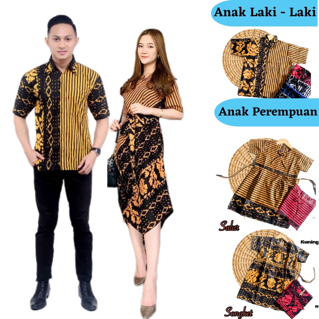 batik couple keluarga / baju couple keluarga / baju pesta couple keluarga / baju kapel keluarga// DR