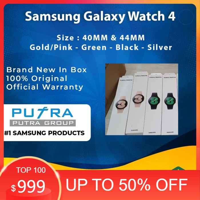 JAM PINTAR/ ORIGINAL/ (RESMI) Samsung Galaxy Watch 4 44mm 40mm 44 40 mm Garansi SEIN Indo - RESMI SEIN, 40mm Pink Gold