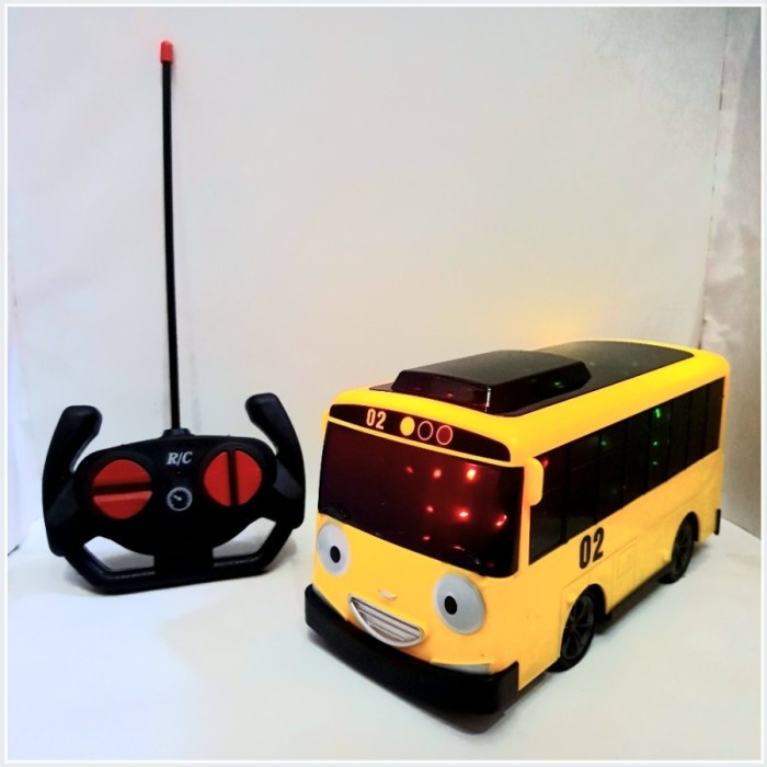 Mobil Bus Tayo Rc Remote Control Musik Lampu - Biru